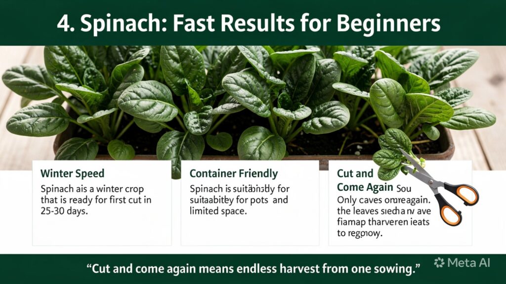4. Spinach: Fast Results for Beginners