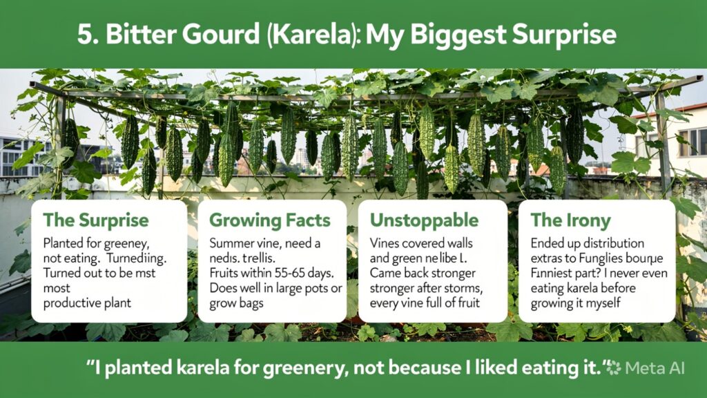 5. Bitter Gourd (Karela): My Biggest Surprise