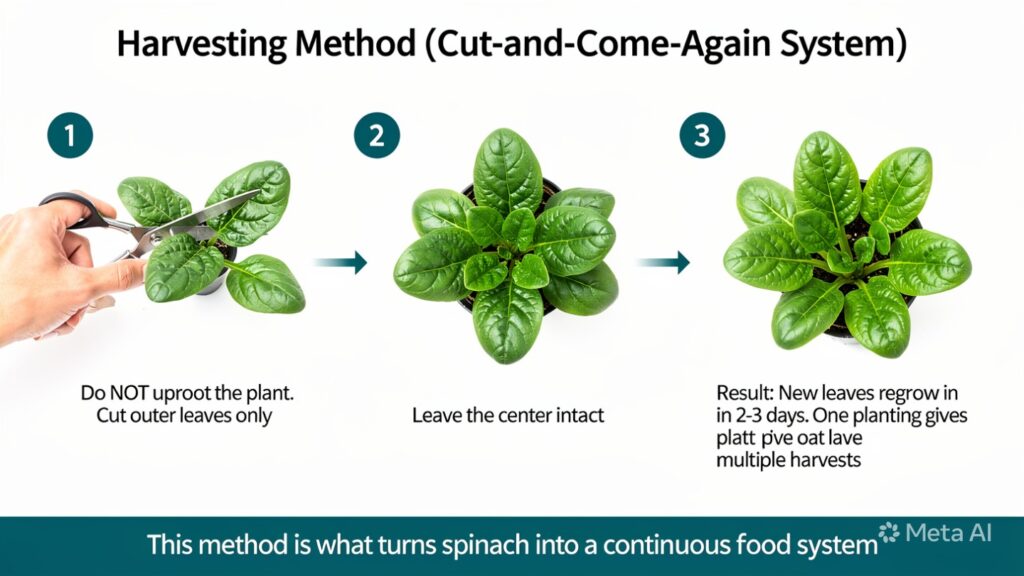 8. Harvesting Method (Cut-and-Come-Again System)


