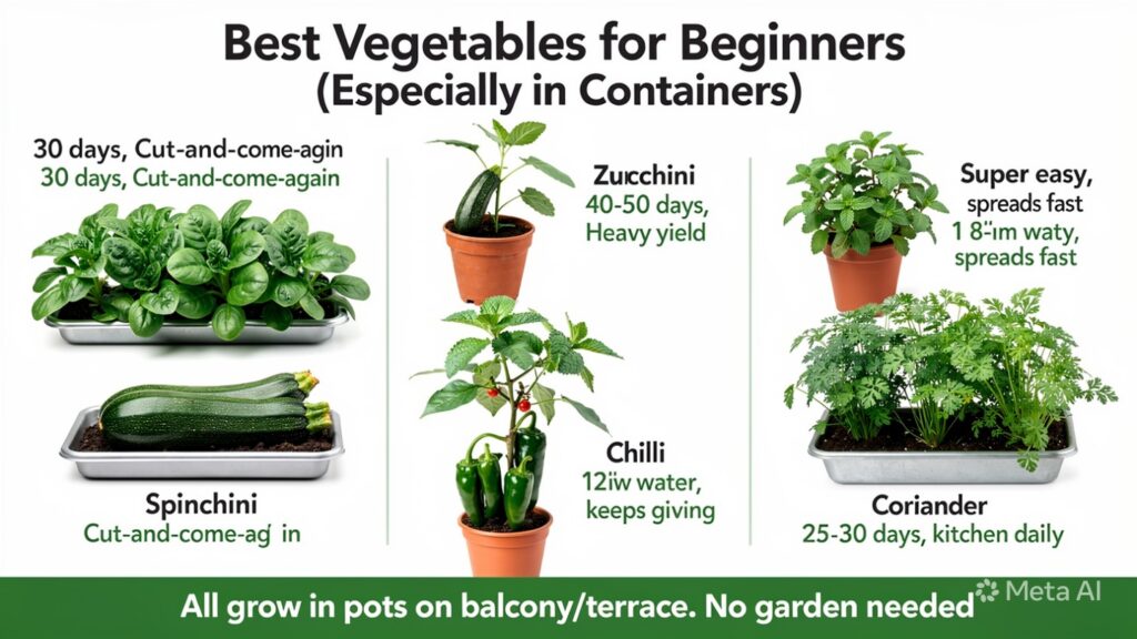 Best Vegetables for Beginners (Especially in Containers)
