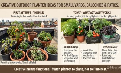 Creative Outdoor Planter Ideas for Small Yards, Balconies and Patios