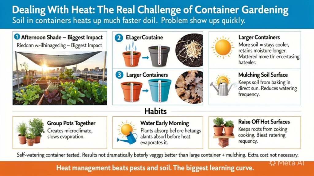 Dealing With Heat: The Real Challenge of Container Gardening
