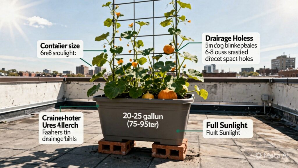 Growing Pumpkins in Containers