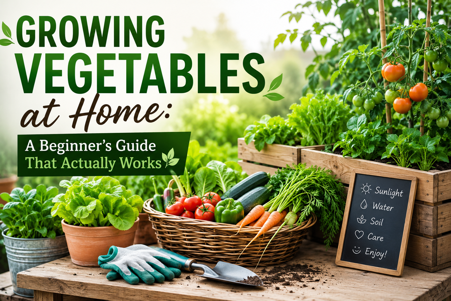 Growing Vegetables at Home: A Beginner's Guide That Actually Works