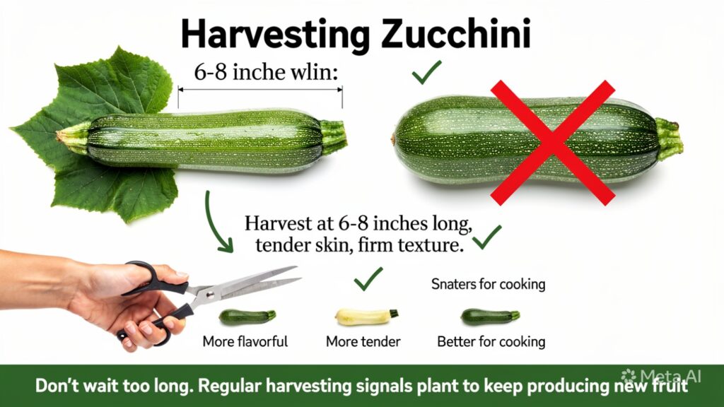 Harvesting Zucchini