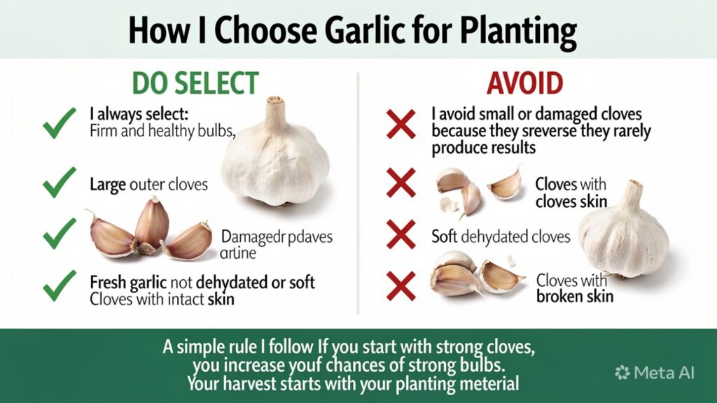 How I Choose Garlic for Planting