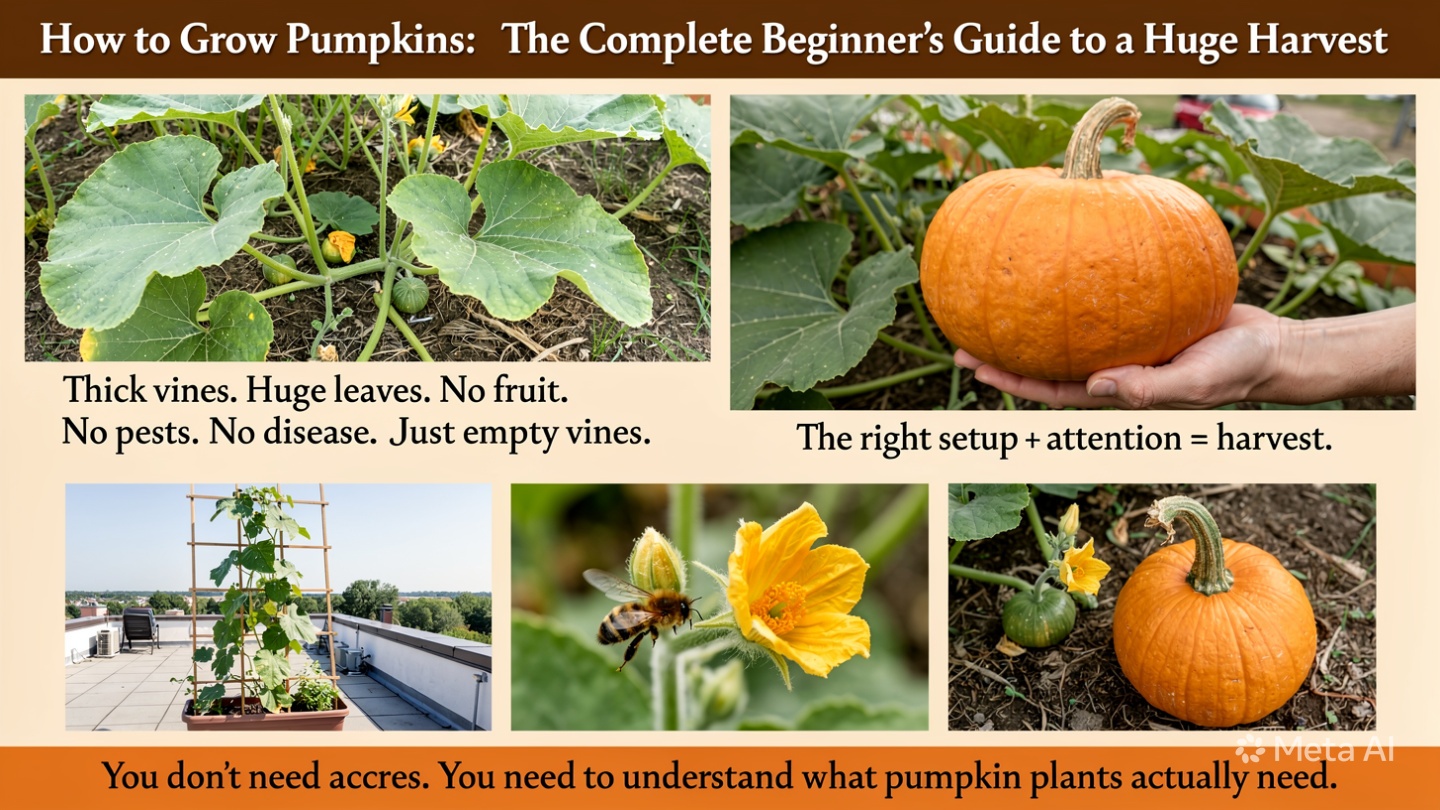 How to Grow Pumpkins: The Complete Beginner's Guide to a Huge Harvest