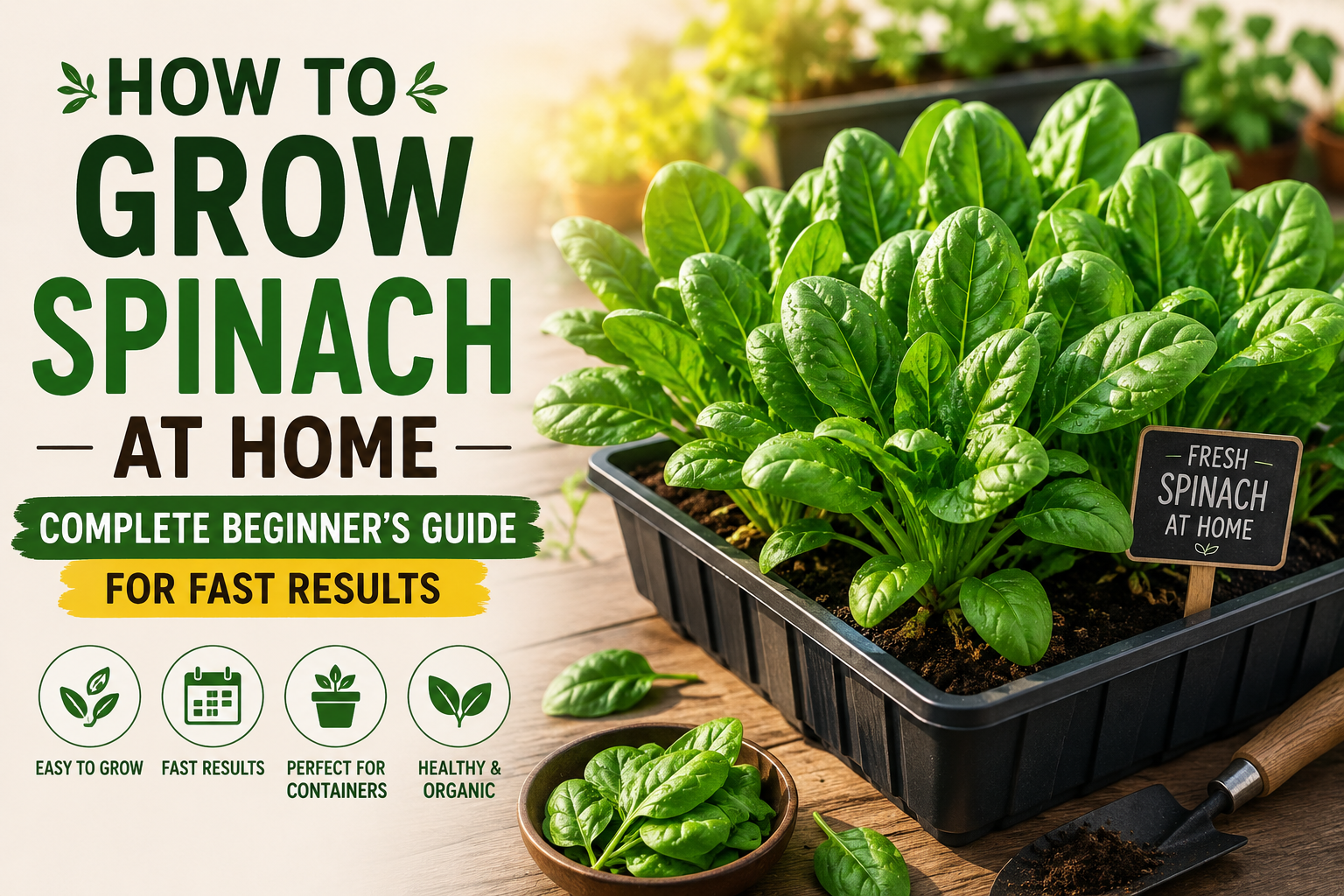 How to Grow Spinach at Home