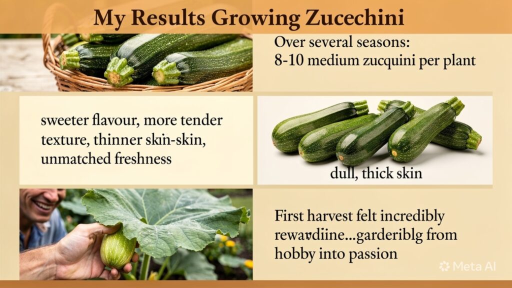 My Results Growing Zucchini