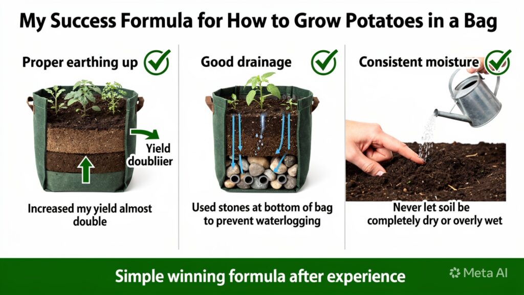 My Success Formula for How to Grow Potatoes in a Bag