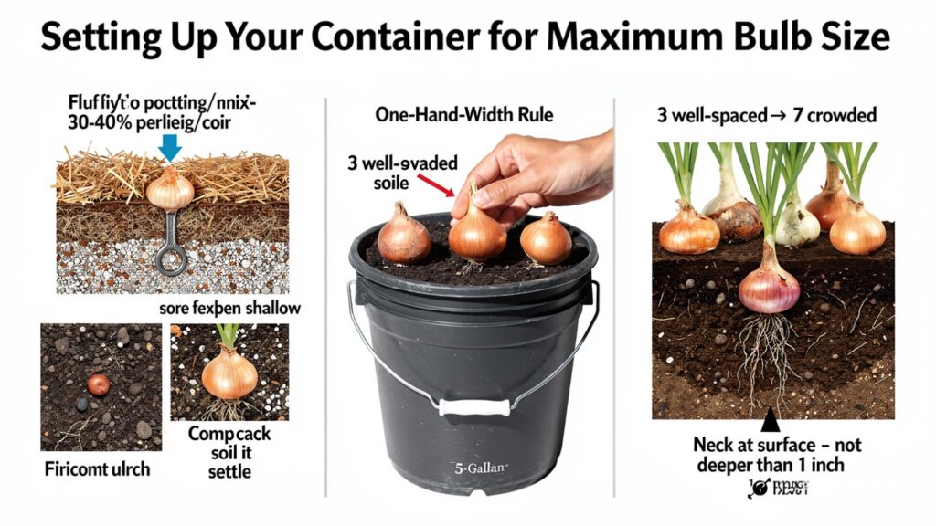 Setting Up Your Container for Maximum Bulb Size
