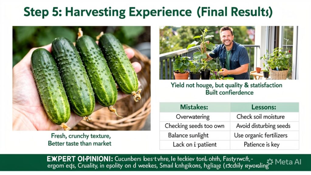 Step 5: Harvesting Experience (Final Results)