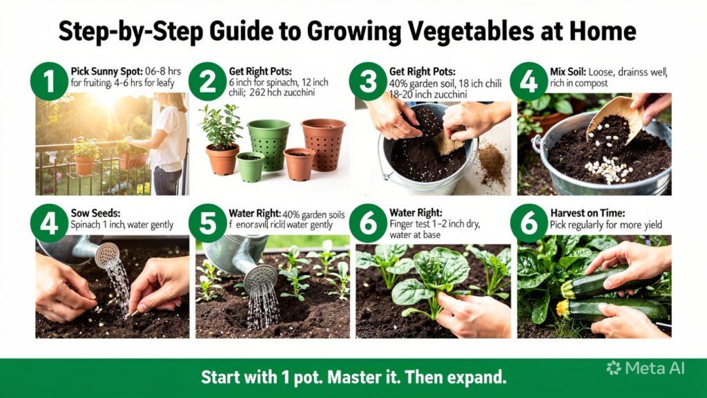 Step-by-Step Guide to Growing Vegetables at Home
