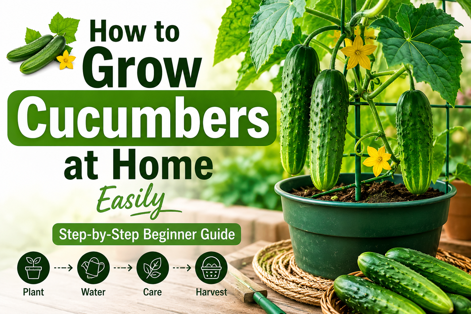 How to Grow Cucumbers at Home