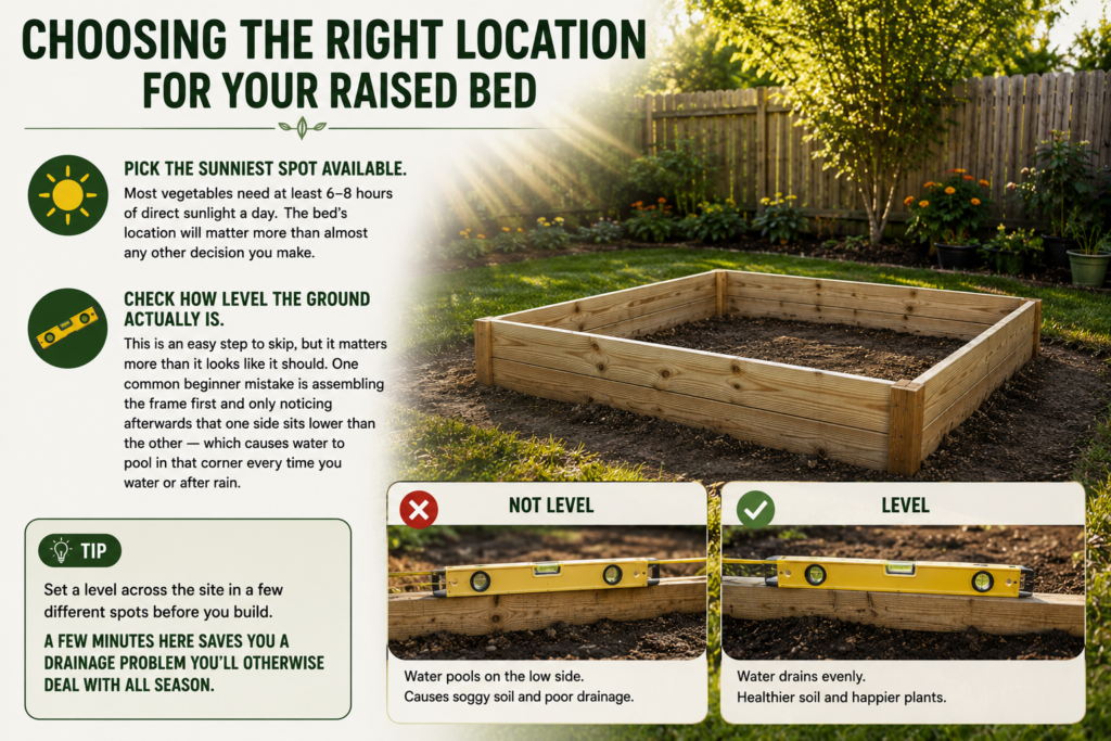 Choosing the Right Location for Your Raised Bed