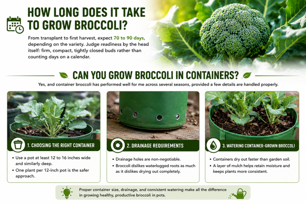 How Long Does It Take to Grow Broccoli?

