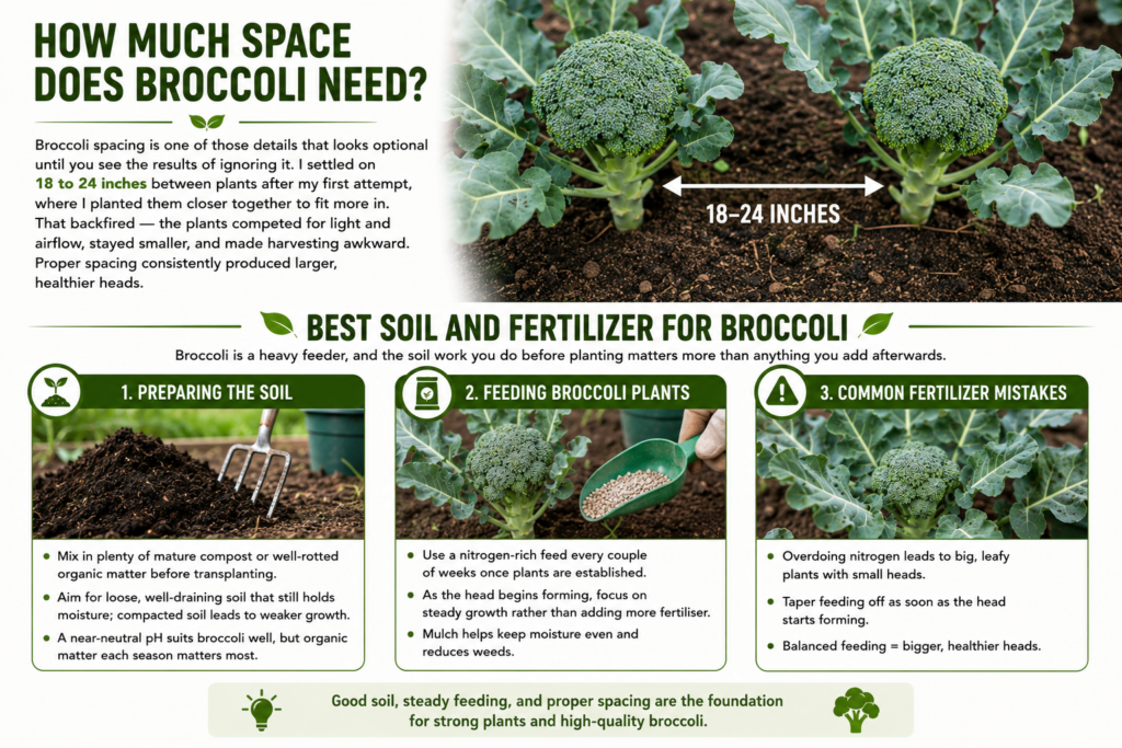 How Much Space Does Broccoli Need?
