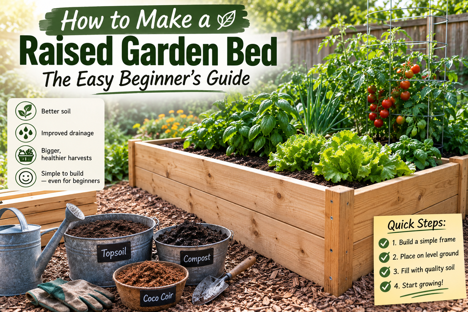 How to Make a Raised Garden Bed: The Easy Beginner's Guide