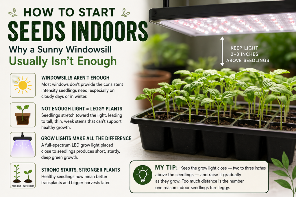 How to Start Seeds Indoors: Why a Sunny Windowsill Usually Isn't Enough
