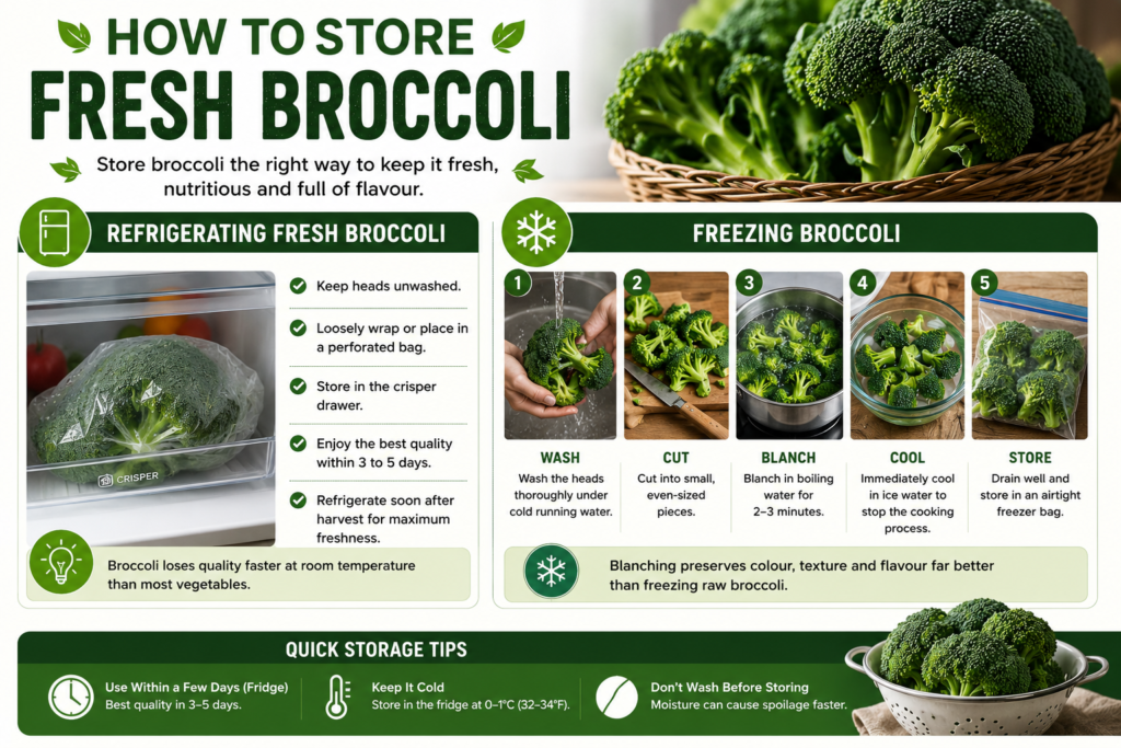How to Store Fresh Broccoli
