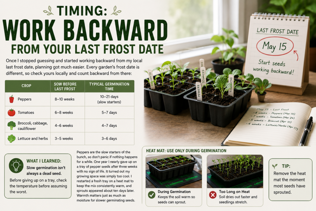 Timing: Work Backward From Your Last Frost Date
