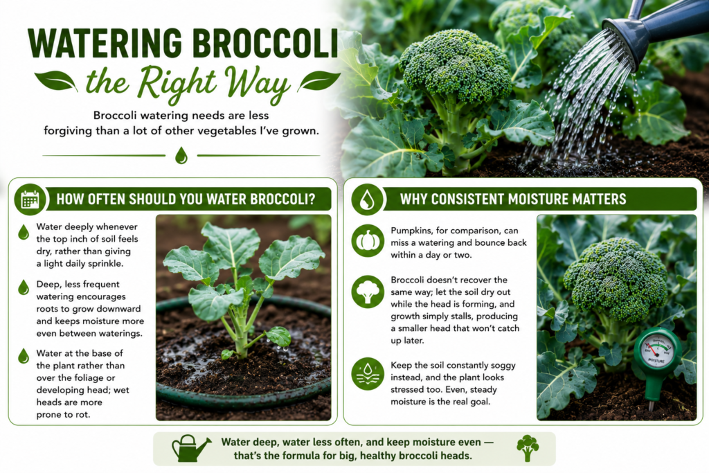 Watering Broccoli the Right Way

