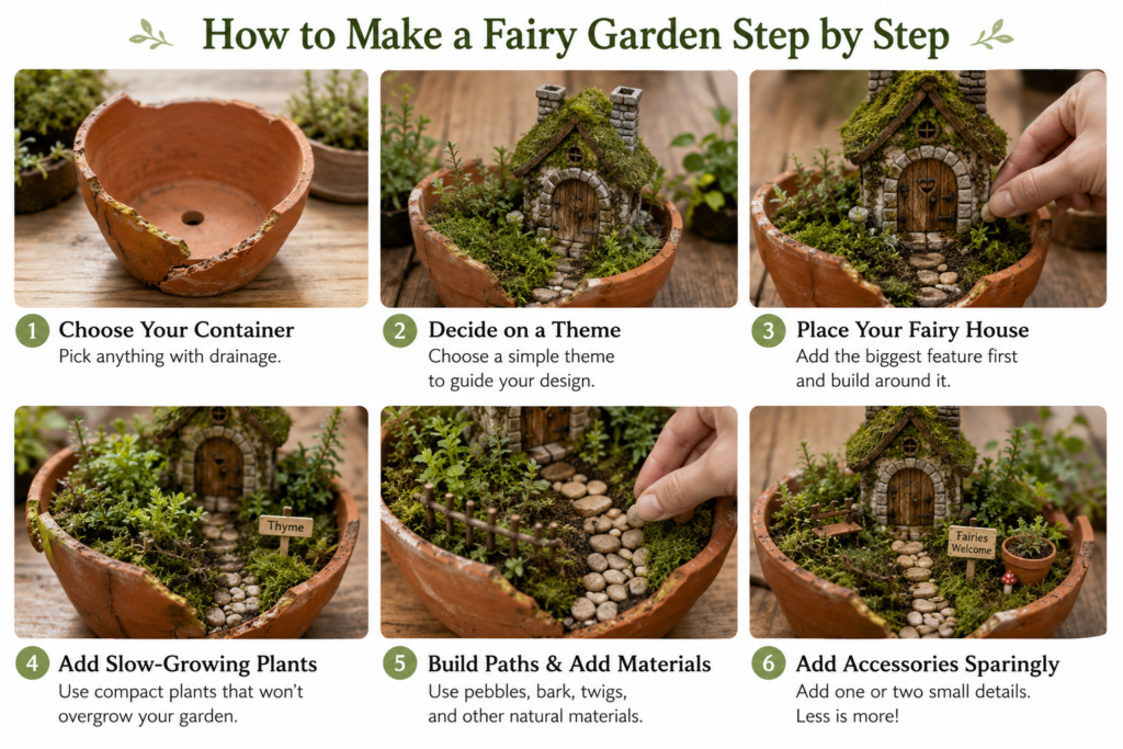 How to Make a Fairy Garden Step by Step