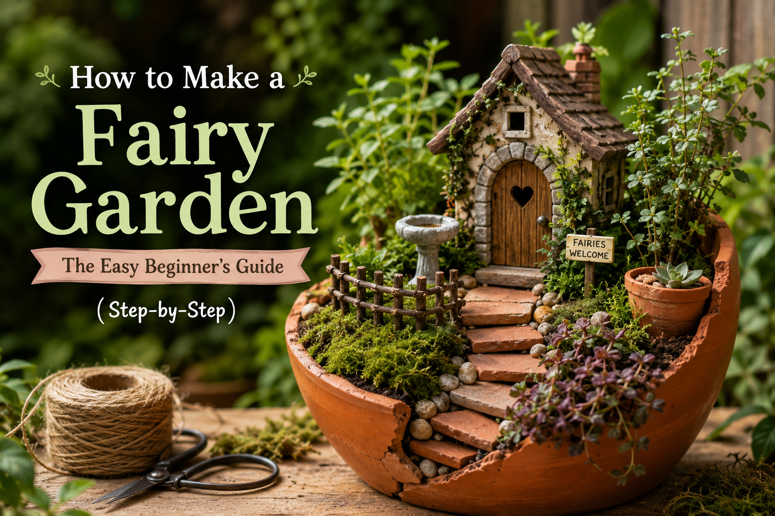How to Make a Fairy Garden: The Easy Beginner's Guide (Step-by-Step)